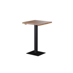 Tisch mit Eichenplatte ALFA BAR Schwarz