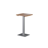 Tisch mit Eichenplatte ALFA BAR Grau