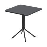 Biergartentisch PRATO 70x70 Schwarz