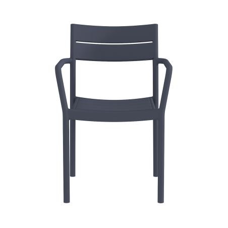 Biergartenstuhl CAPRI ARM Dunkelgrau