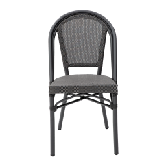 Technorattan Stuhl MATTEO Graphitschwarz