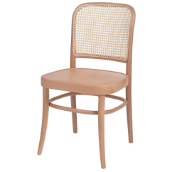 Holz Restaurantstuhl LOOMI 811 Rattan Holzoptik Natur