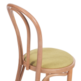 Holz Restaurantstuhl MONET 18 mit pistaziengrünem Sitz