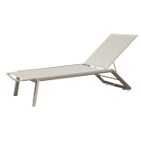 Sonnenliege RIVIERA Champagner-Silber