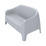 Biergarten Sofa DUNA BENCH Hellgrau