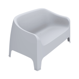 Biergarten Sofa DUNA BENCH Hellgrau