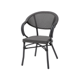 Technorattan Stuhl CAMILLO Graphit