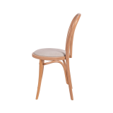 Holz Restaurantstuhl MONET 18 mit beigem Sitz