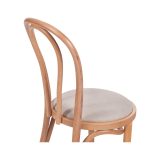 Holz Restaurantstuhl MONET 18 mit beigem Sitz