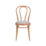Holz Restaurantstuhl MONET 18 mit beigem Sitz