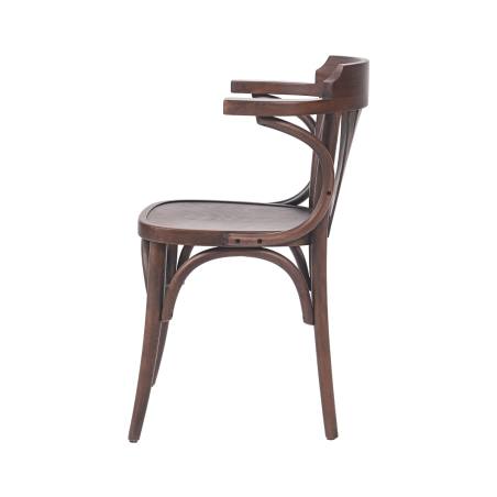 Holz Restaurantstuhl LEGEND ARM Walnuss