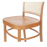 Holz Restaurantstuhl LOOMI 811 BAR Rattan natur