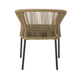 Technorattan Stuhl AUGUSTO Dunkelbeige