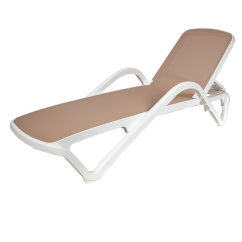 Kunststoff-Sonnenliege MARINA Beige