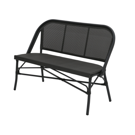 Technorattan Bank MATTEO BENCH Schwarz- Graphit