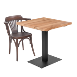 Holz Restaurantstuhl LEGEND ARM Walnuss
