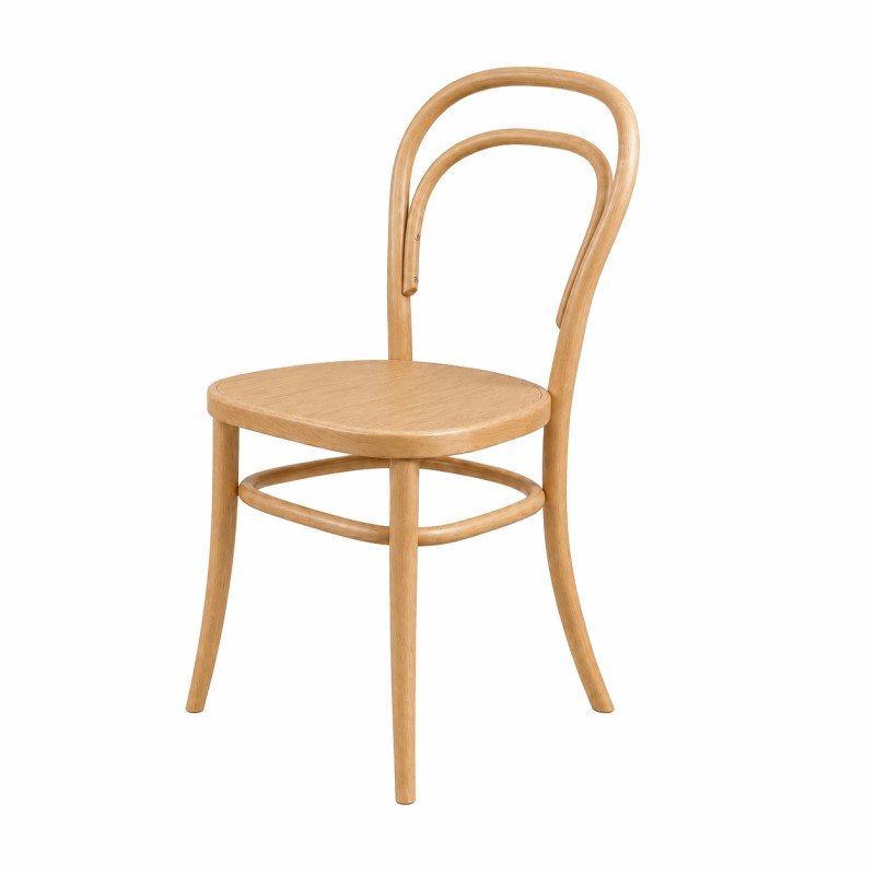 Holz Restaurantstuhl ICONIC Holzoptik Natur