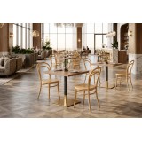Holz Restaurantstuhl ICONIC Holzoptik Natur