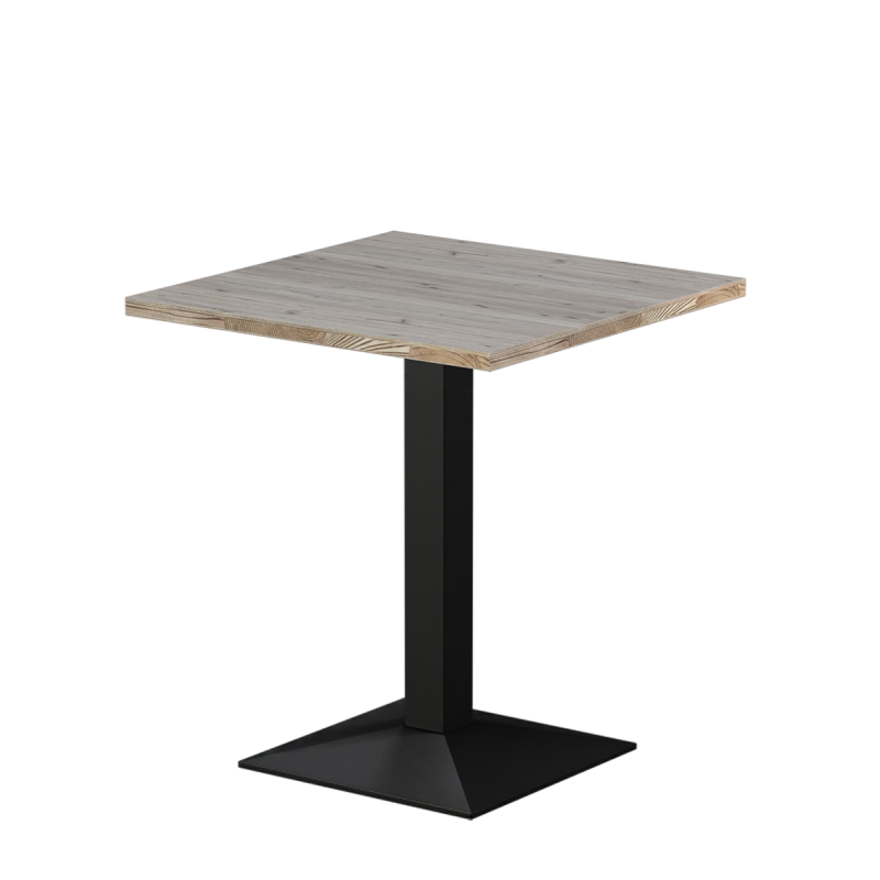 Bistrotisch GIZA 68x68 Cortona Eiche mit Light Wood-Kante