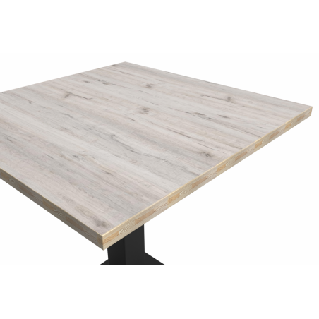 Bistrotisch GIZA 68x68 Cortona Eiche mit Light Wood-Kante