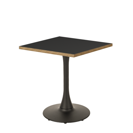 Bistrotisch ARIOSO 68x68 Anthrazit mit Multiplex-Kante