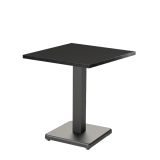 Bistrotisch IMPERIO 68x68 Anthrazit mit Mattschwarzer Kante