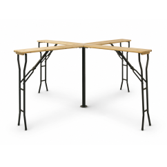 Biergartentisch WOODY CROSS 241x241 Tanne