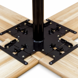Biergartentisch WOODY CROSS 241x241 Tanne