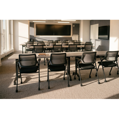 Schulungsstuhl OPTIMA CA schwarz-grau
