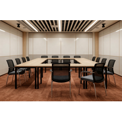 Konferenzstuhl LENZO schwarz-grau