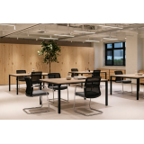 Schulungsstuhl QUADRA schwarz-grau