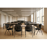 Schulungsstuhl LINEA schwarz