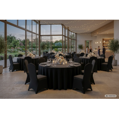 Stuhlhusse SLIMTEX 300 Schwarz