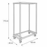 Stuhlkarre WK-7 für Poly 7 Stühle