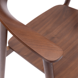 Holz Restaurantstuhl HORIZON Walnuss