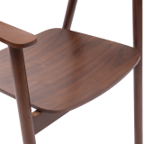 Holz Restaurantstuhl HORIZON Walnuss