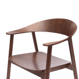 Holz Restaurantstuhl HORIZON Walnuss