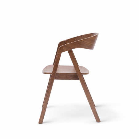 Holz Restaurantstuhl FUTURA Walnuss