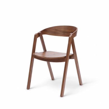Holz Restaurantstuhl FUTURA Walnuss