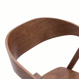 Holz Restaurantstuhl FUTURA Walnuss