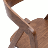 Holz Restaurantstuhl FUTURA Walnuss