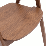 Holz Restaurantstuhl FUTURA Walnuss