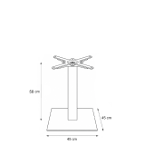 Tisch ALFA CAFE mit HPL-Platten
