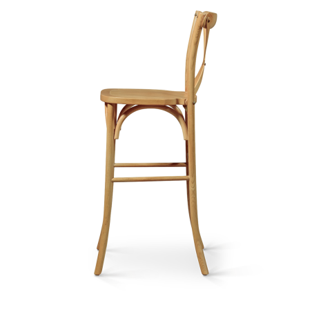 Barstuhl CROSS-BACK WOOD BAR Helle Eiche