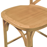 Barstuhl CROSS-BACK WOOD BAR Helle Eiche