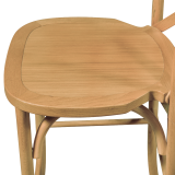 Barstuhl CROSS-BACK WOOD BAR Helle Eiche