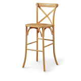 Barstuhl CROSS-BACK WOOD BAR Helle Eiche
