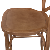 Barstuhl CROSS-BACK WOOD BAR Hell Rustikal