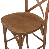 Barstuhl CROSS-BACK WOOD BAR Hell Rustikal