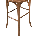 Barstuhl CROSS-BACK WOOD BAR Hell Rustikal